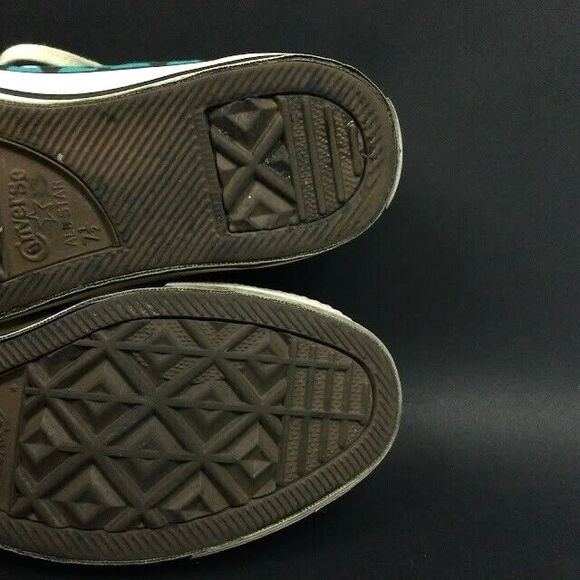 Converse All-Star - Men Sz 7.5/Women Sz 9.5-Teal Chevron Print Low Skate-146758C - Picture 7 of 8